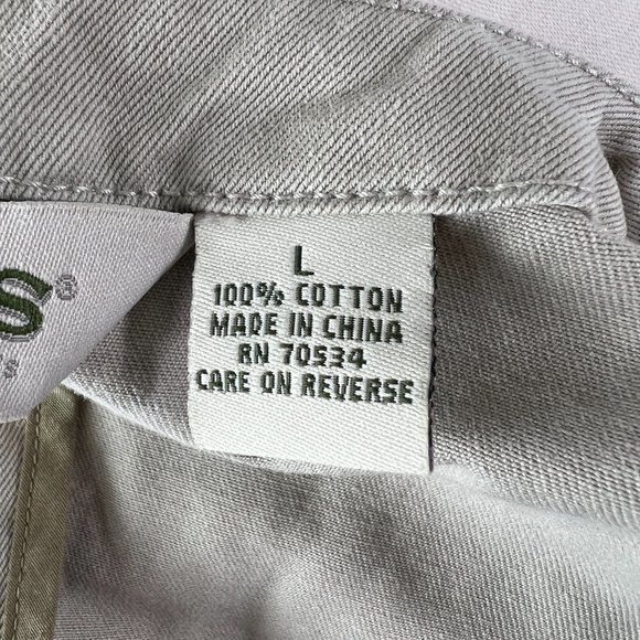 Orvis Heavy Khaki Vest Sz. L Front Buttons Two Pockets Back Buckle Tan - Picture 5 of 5